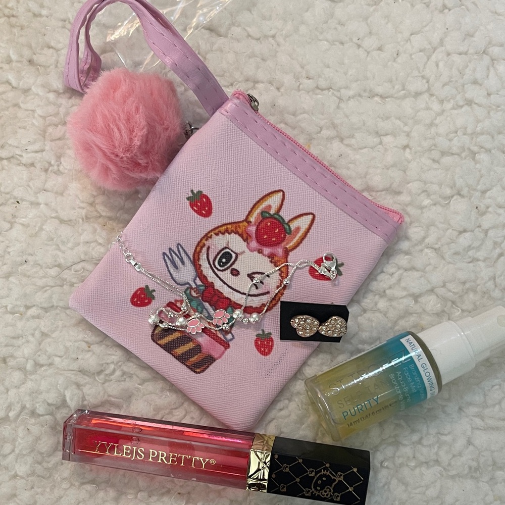 Cute Pink Accessory Pouch plus more